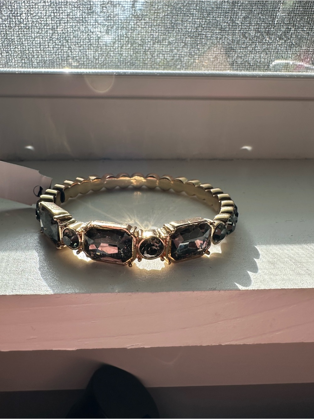 Thalia Sodi Gold-Tone Bracelet with Smoky Gem Accents